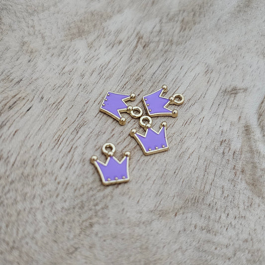 Purple Crown Charm