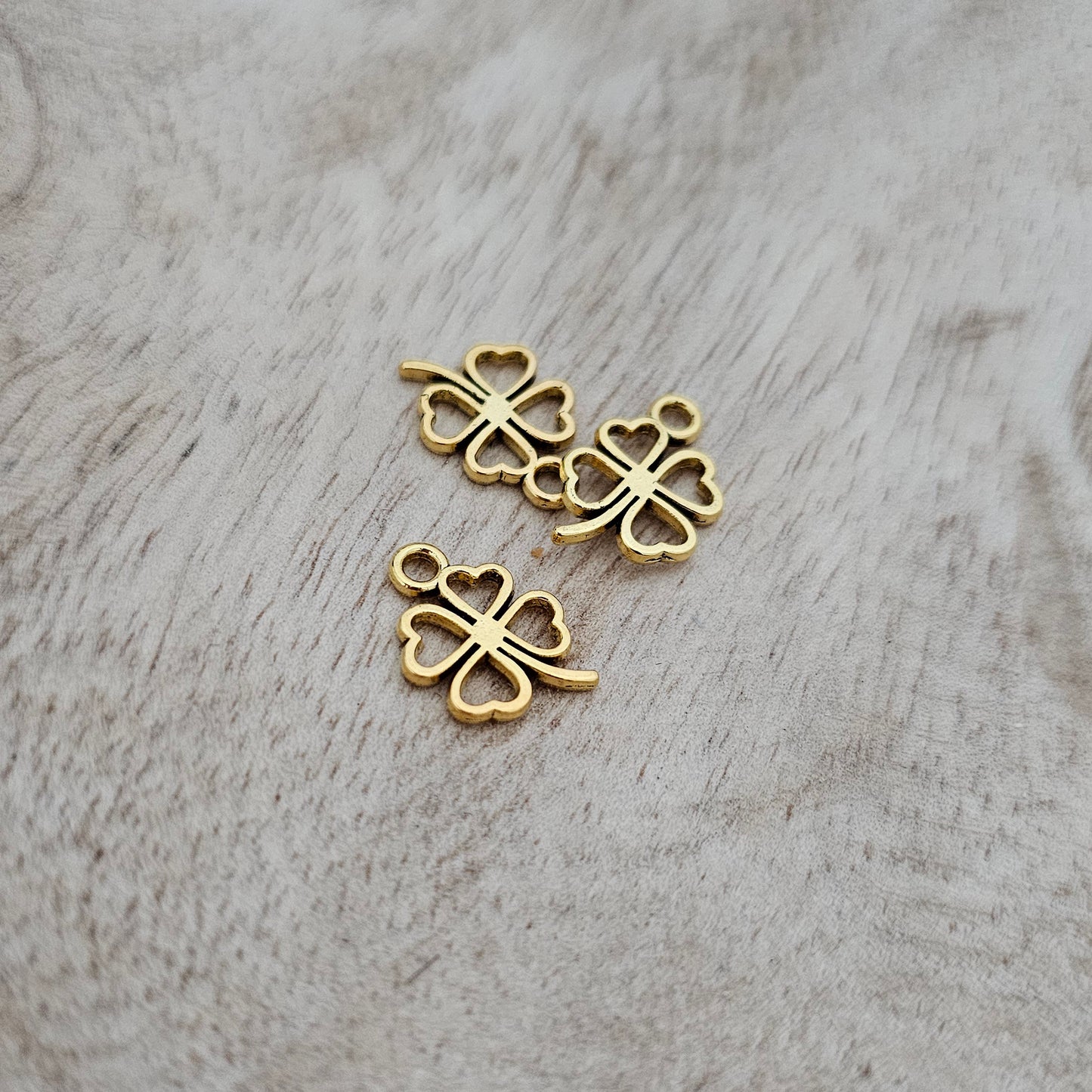 Gold Clover Charm