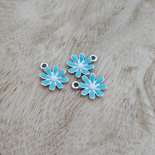 Blue Daisy Charm