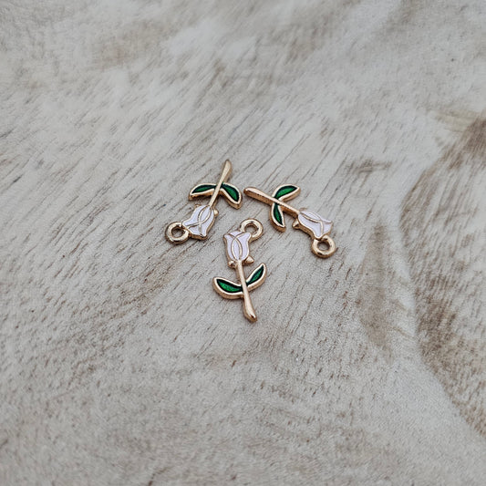 Stem Rose Charm