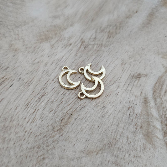 Gold Moon Charm