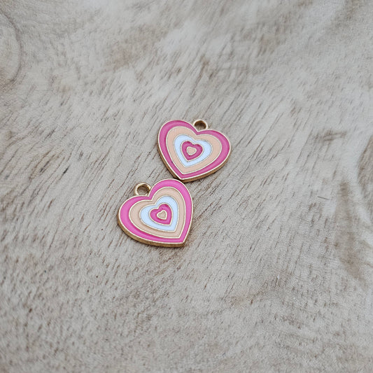 Rainbow Heart Charm