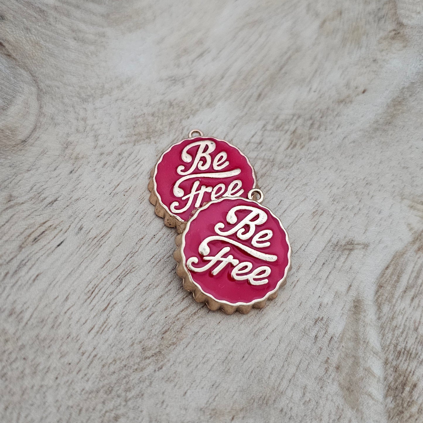 Be Free Bottle Cap Charm