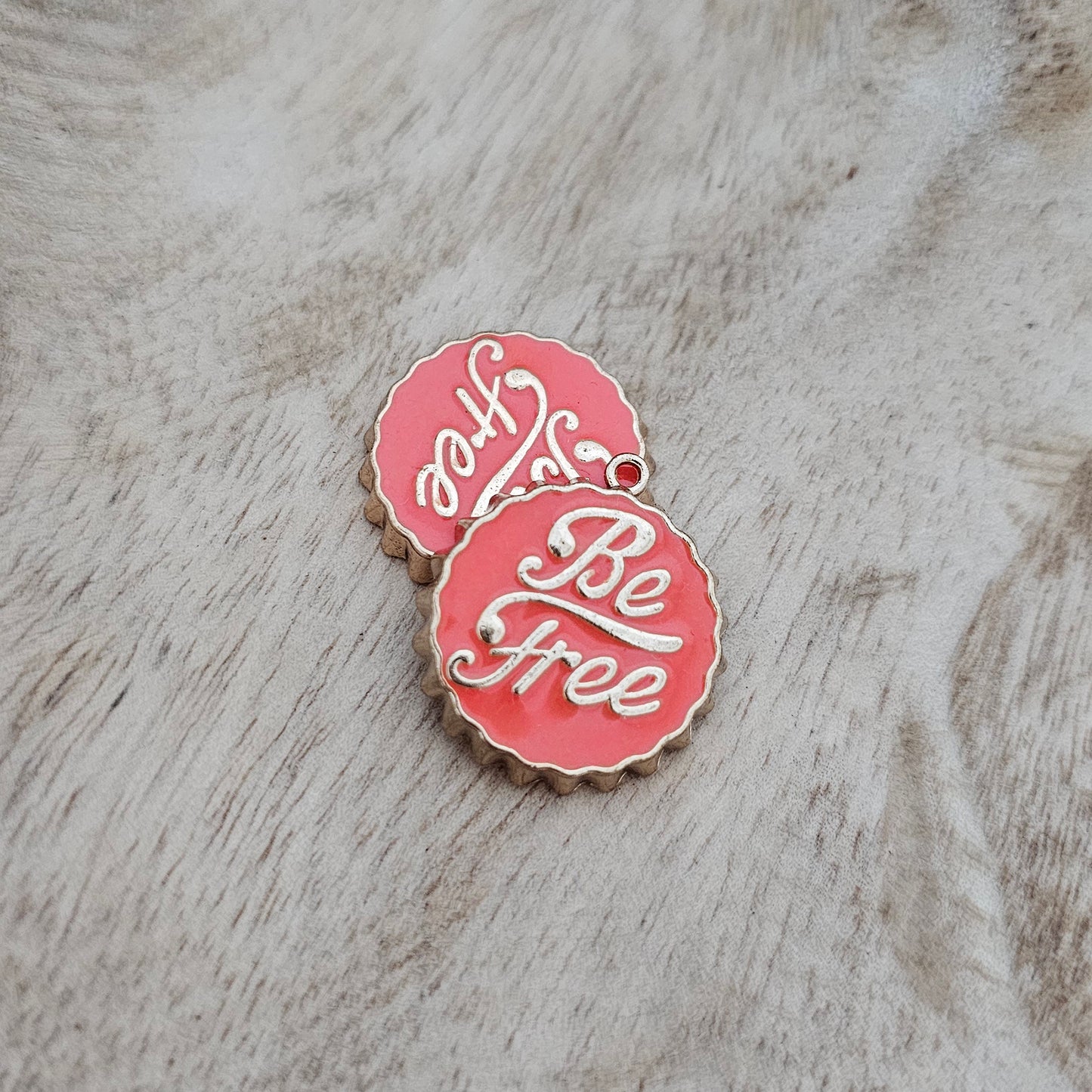 Be Free Bottle Cap Charm