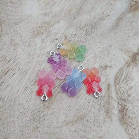 Sugar Coated Gummy Bear Charm