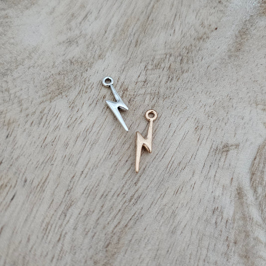 Metal Lightening Bolt Charm