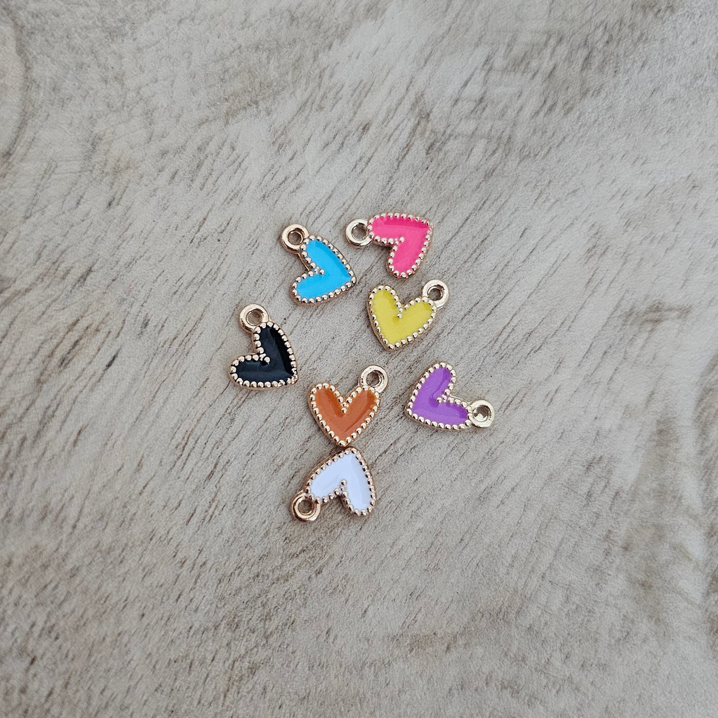 Mini Funky Heart Charm