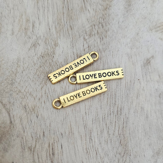 I Love Books Charm