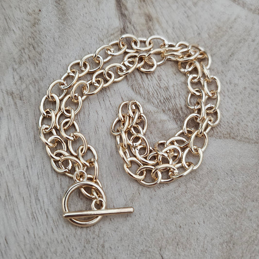 Gold Link Necklace | Custom Charm Necklace