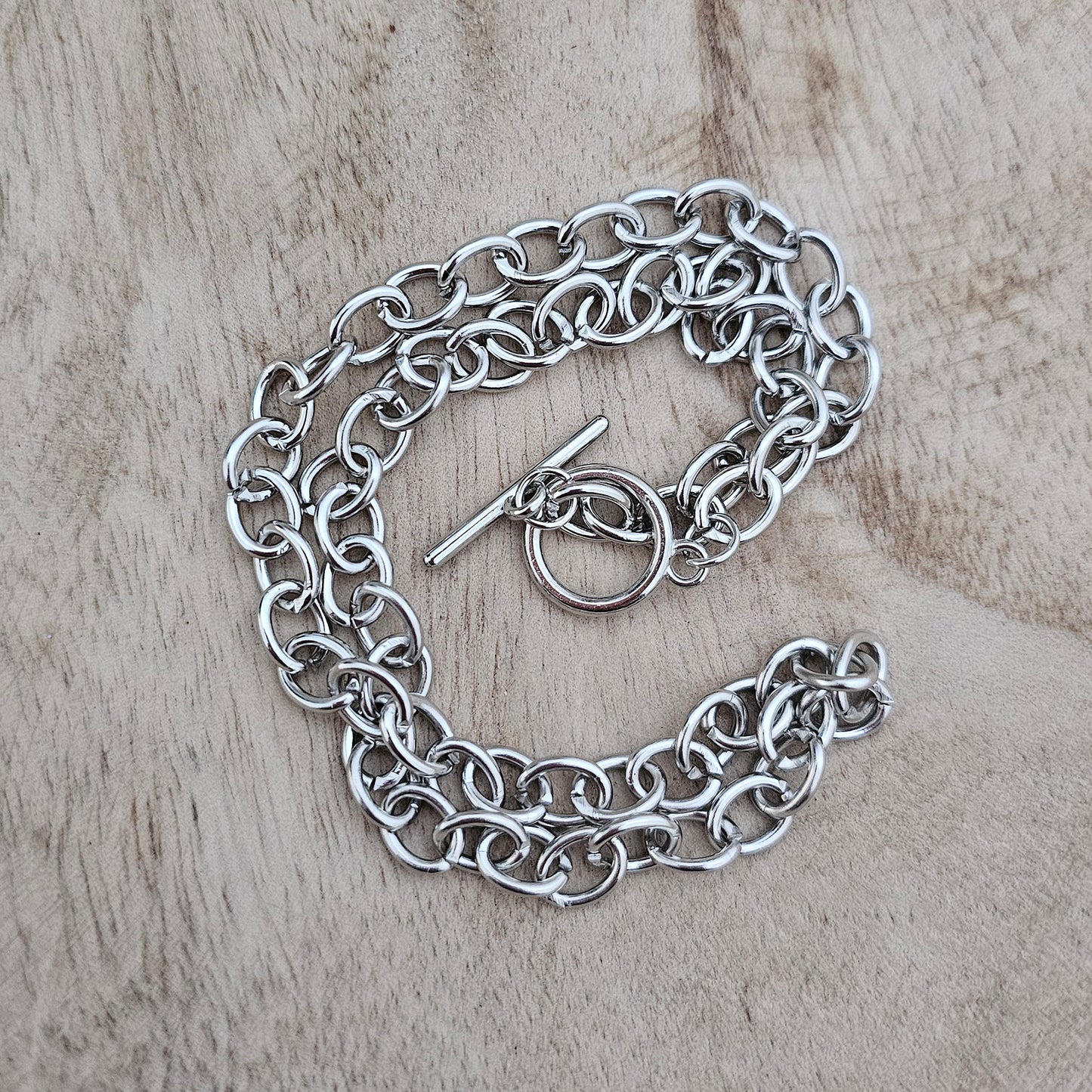 Silver Link Necklace | Custom Charm Necklace