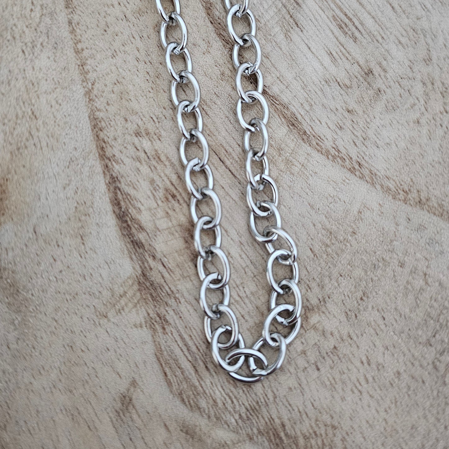 Silver Link Necklace | Custom Charm Necklace