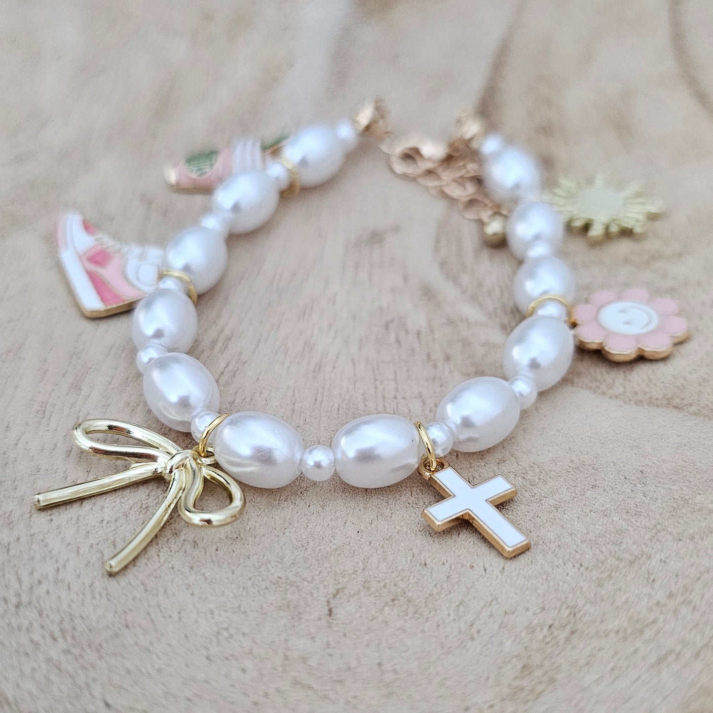 White Cross Charm