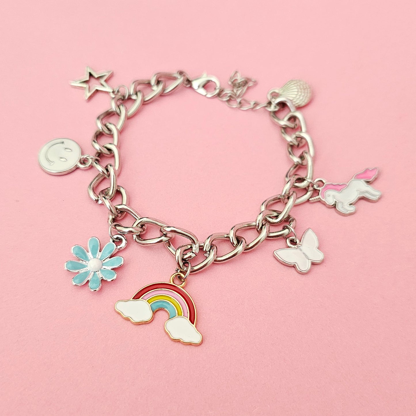 Pink Unicorn Charm