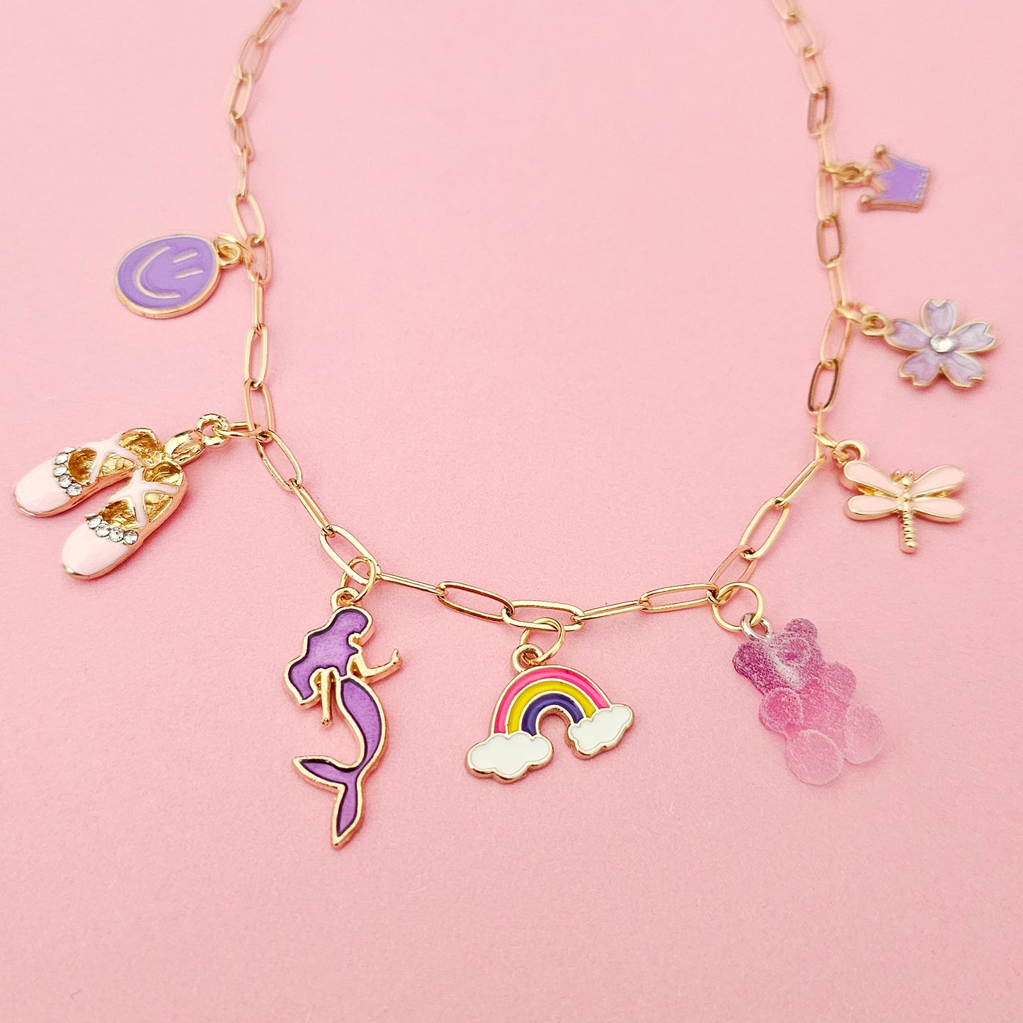 Pink Rainbow Charm