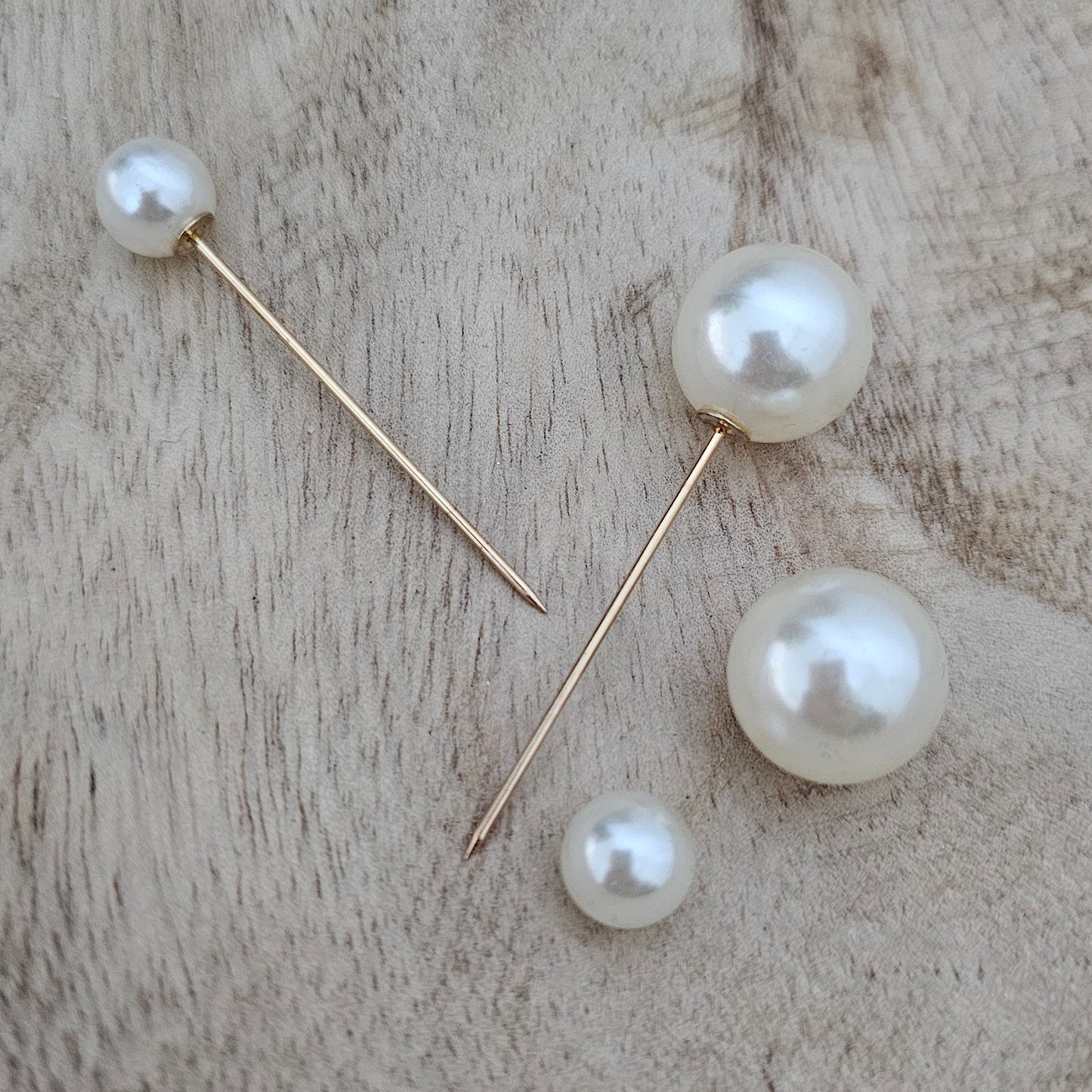 Straight Pearl Pins | Shoe, Bag, Hat Charms