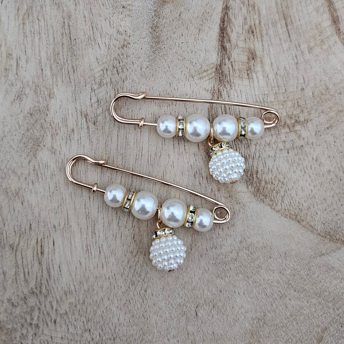 Pearl Bead Drop Pins | Shoe, Bag, Hat Charms