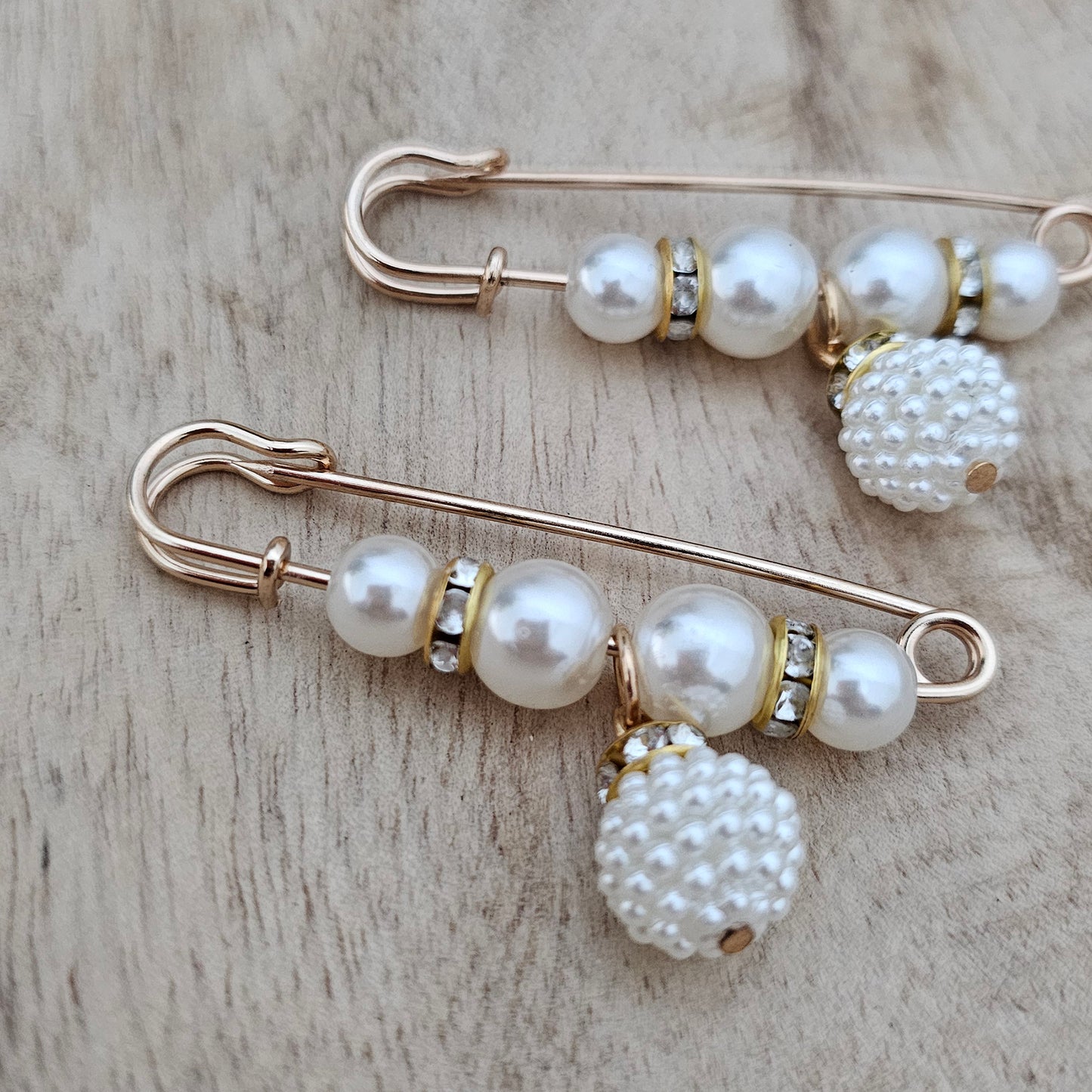 Pearl Bead Drop Pins | Shoe, Bag, Hat Charms