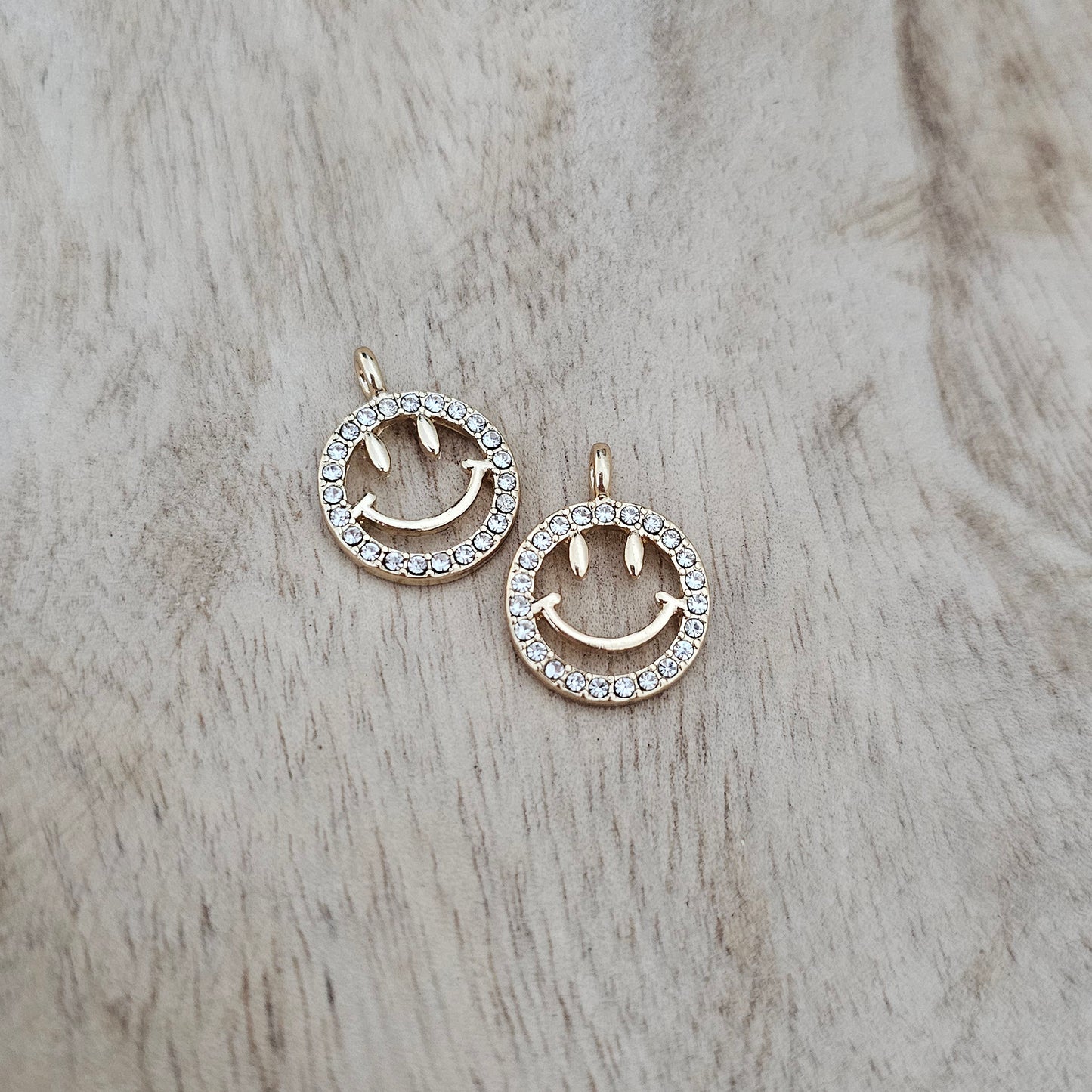 Glam Smiley Face Charm