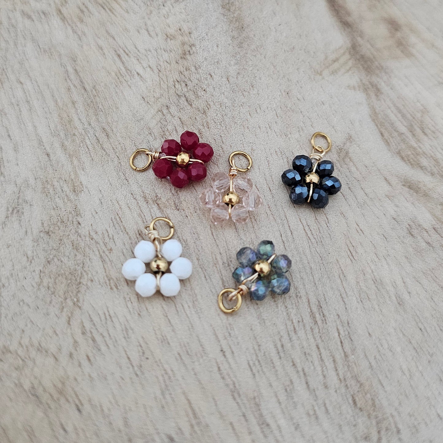 Bead Flower Charm