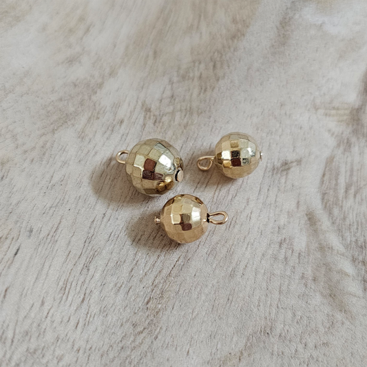 Gold Disco Ball Charm